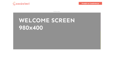 Welcome screen
